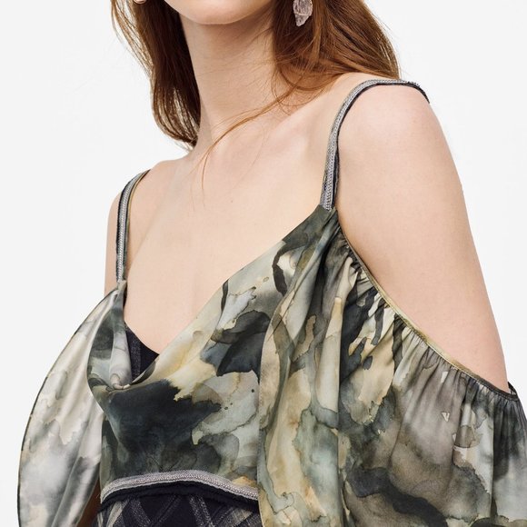 Zara LIMITED EDITION CONTRASTING DRESS-2498/096 - Picture 4 of 7